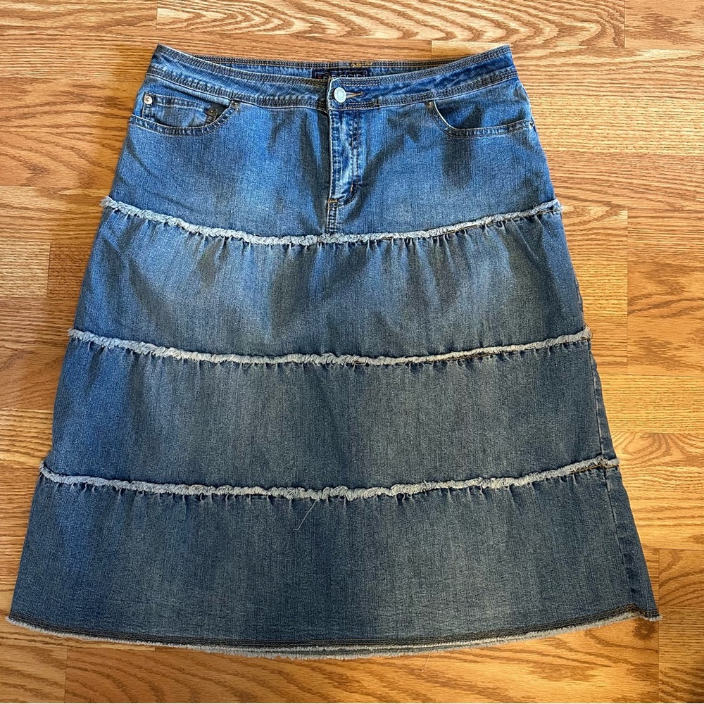 Y2K Denim Maxi Skirt Size 12